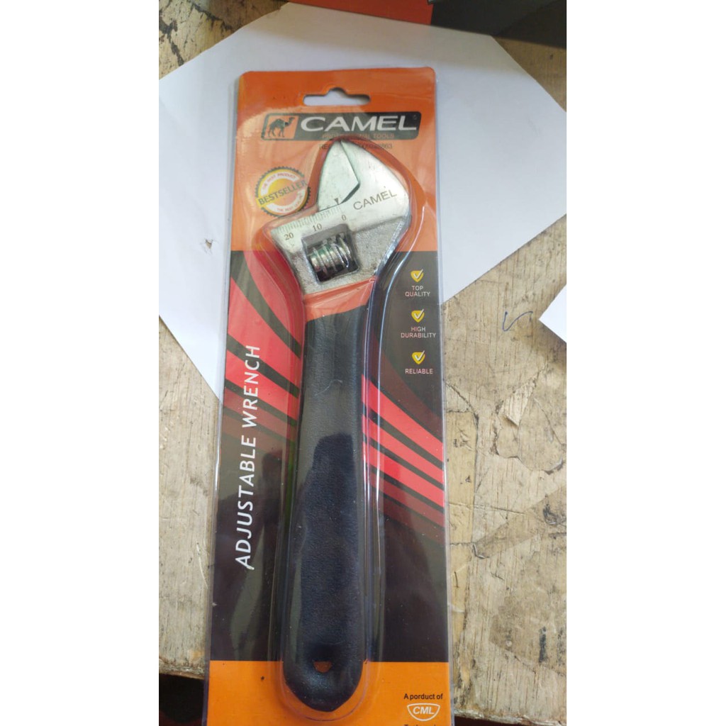 Kunci Inggris Gagang Karet / Kunci Inggris Heavy Duty 8&quot;/ADJUSTABLE WREMCH/ADJUSTABLE SPANNER BERKUALITAS