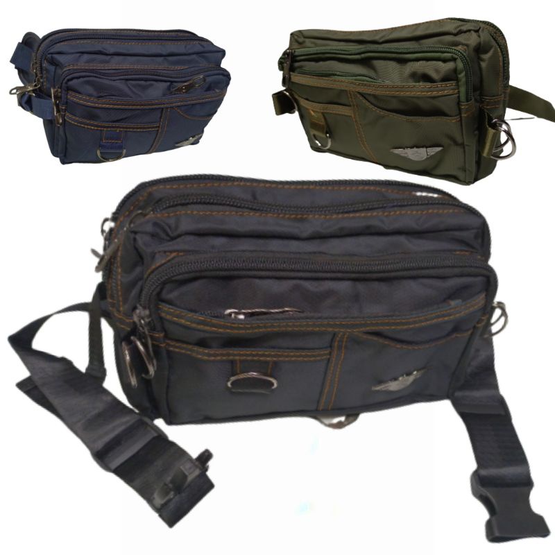 tas pinggang waistbag unisex impor