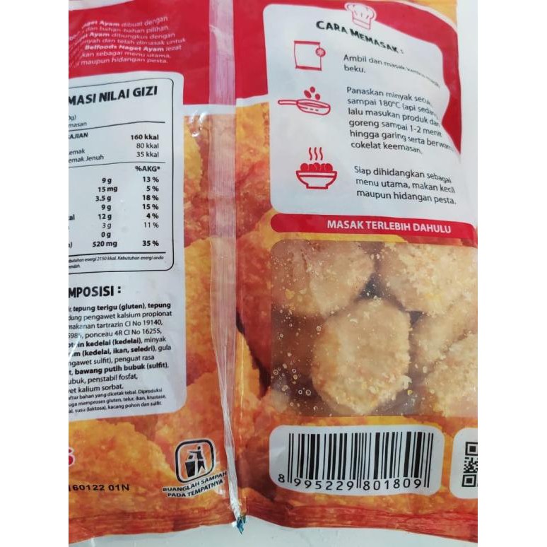 

❁ Belfoods Nugget Ayam 500 Gram harga Reseller ♢