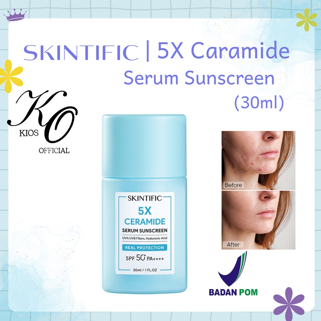 Skintific 5x Ceramide Serum Sunscreen SPF 50 PA++++ 30ml