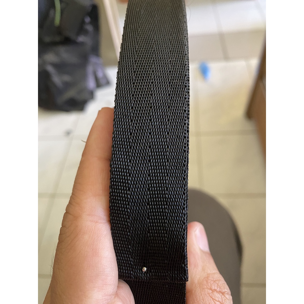 WEBBING TALI BISBAN MW 25 HITAM JUAL PER ROLL ISI 50YARD