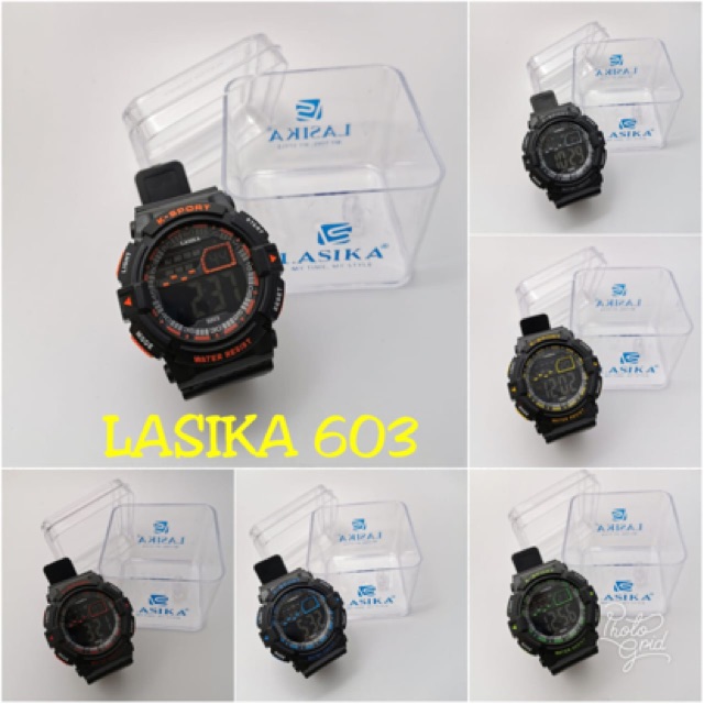 LASIKA 603 Jam Tangan Asli Sporty Fashion Pria Wanita anti air