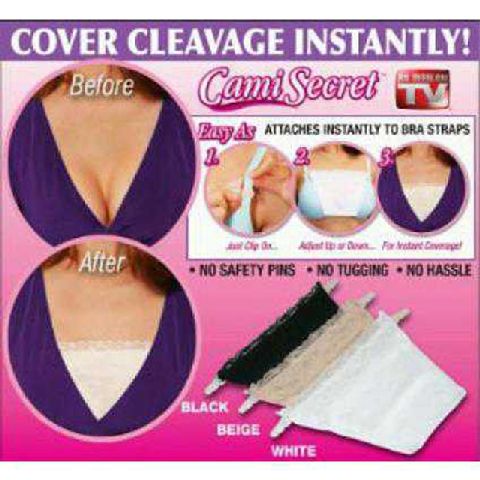 New Cami Secret ~ penutup belahan Dada ( Harga untuk 1 box isi 3 pcs )