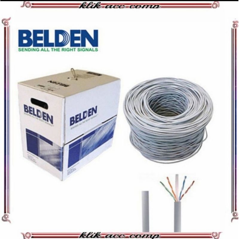 BELDEN KABEL LAN ROLL CAT 5 ORIGINAL/INTERNET JARINGAN UTP CAT 5