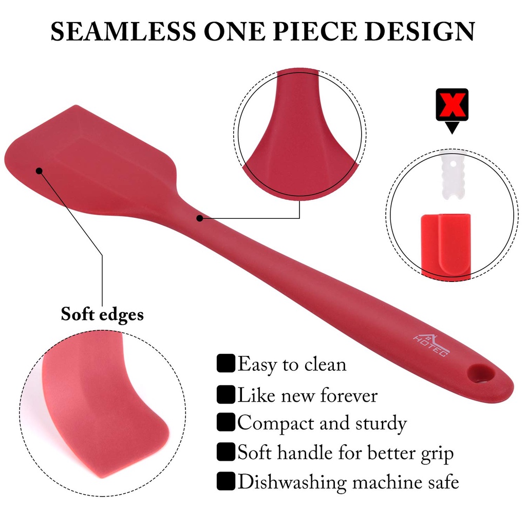Spatula Silikon Set 5 pcs / Sendok Sutil Kuas Masak Baking Kue