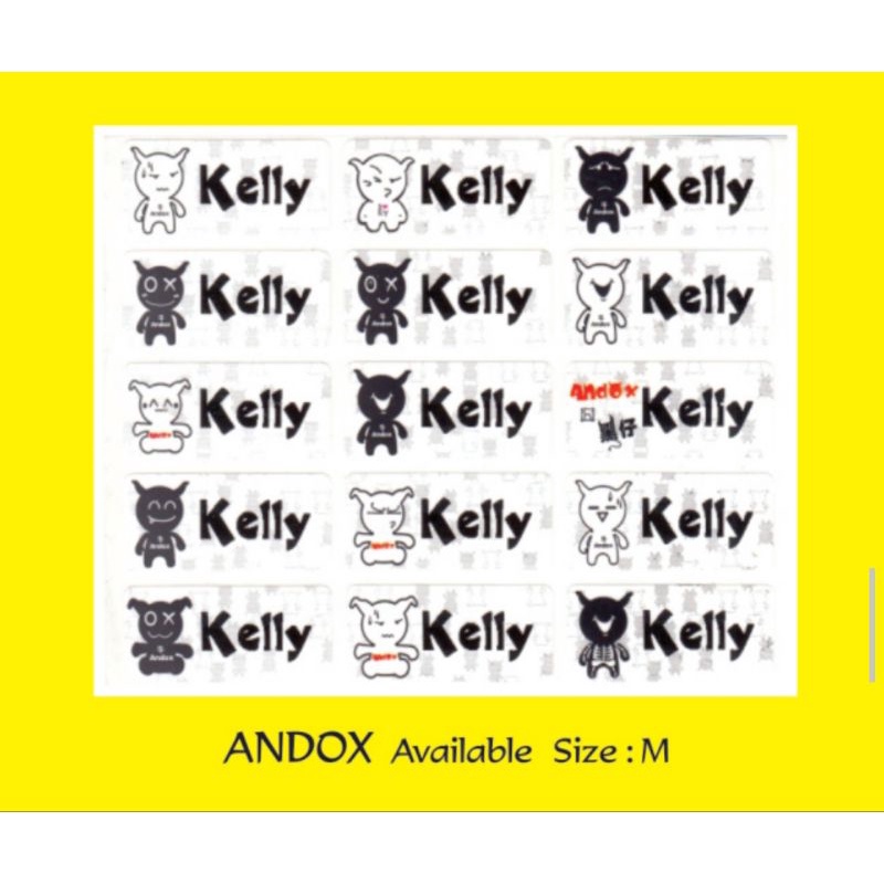 

Label Nama Import Waterproof "ANDOX" Uk.M