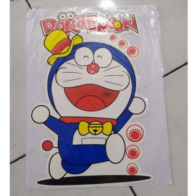 STIKER VINIL SABLON DINDING KACA MEJA MOBIL DASHBOARD MOTOR MOTIF DORAEMON RANDOM/SESUAI SELERA UKUR