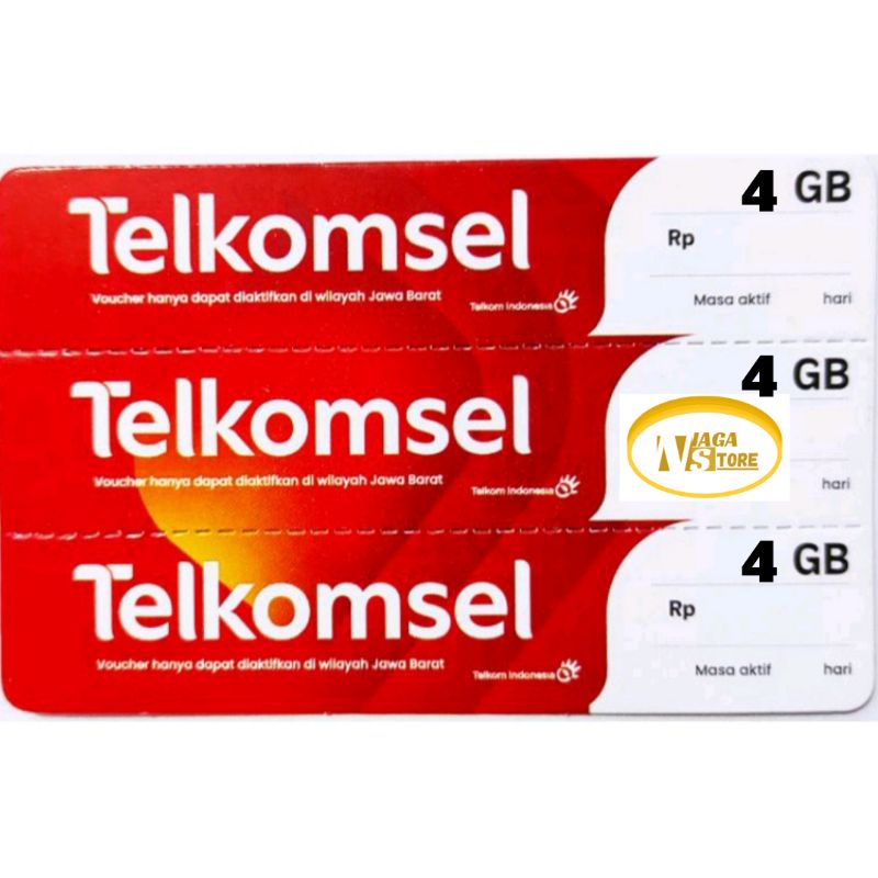 Voucher Telkomsel 4Gb JABAR