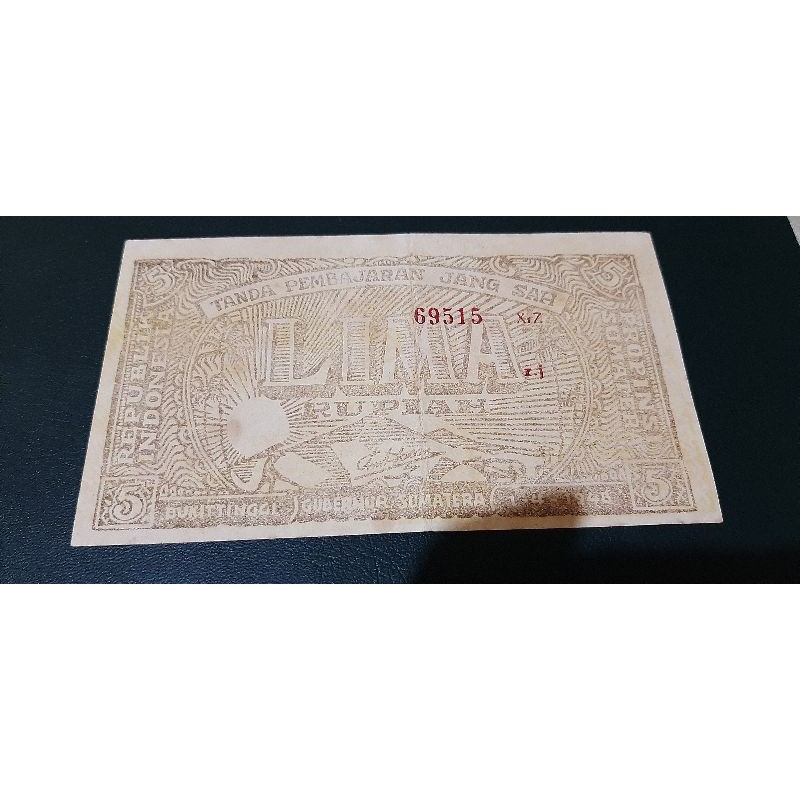 ORIDA 5 RUPIAH BUKITTINGGI VARIASI WARNA KUNING LANGKA