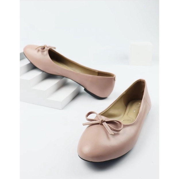 [7.7 Boombastis Sale⚡] - SEPATU WANITA FAIRIES BELLE FS009 BALLERINA FLAT SHOES PREMIUM