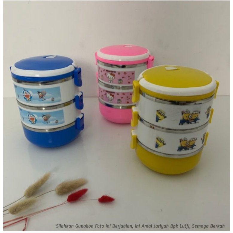 Lunch Box Rantang 3 Susun Karakter rantang stainless