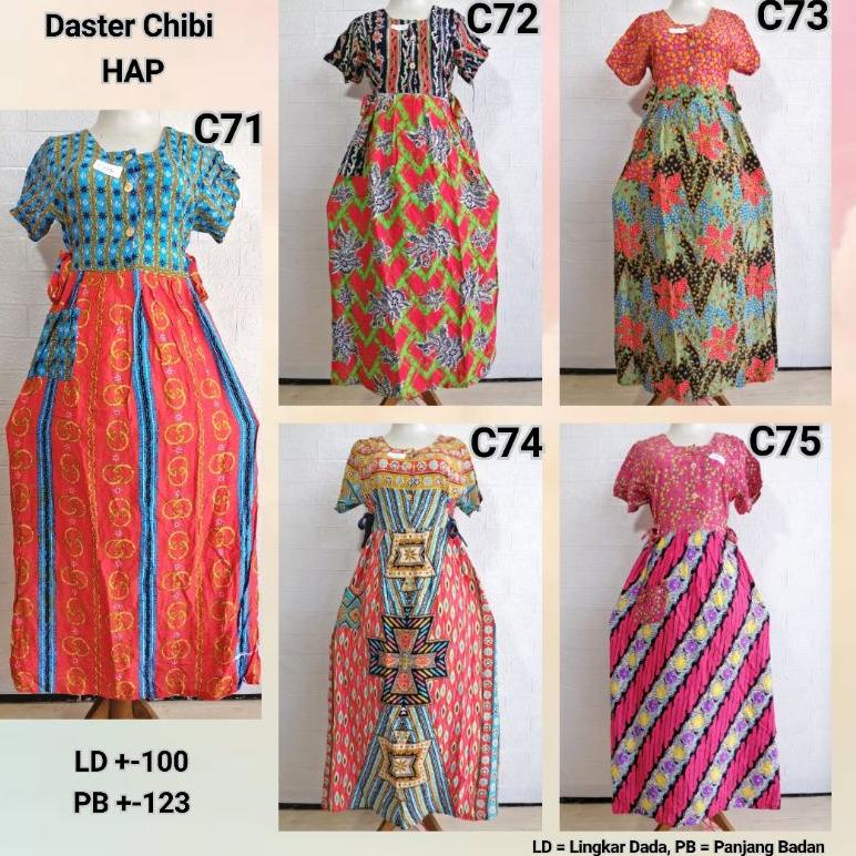 TH.26Au22r ▪ Daster Chibi HAP RIJEK Sablon Minor LD 100 Adem Busui Friendly (Harap Dibaca Sebelum Me