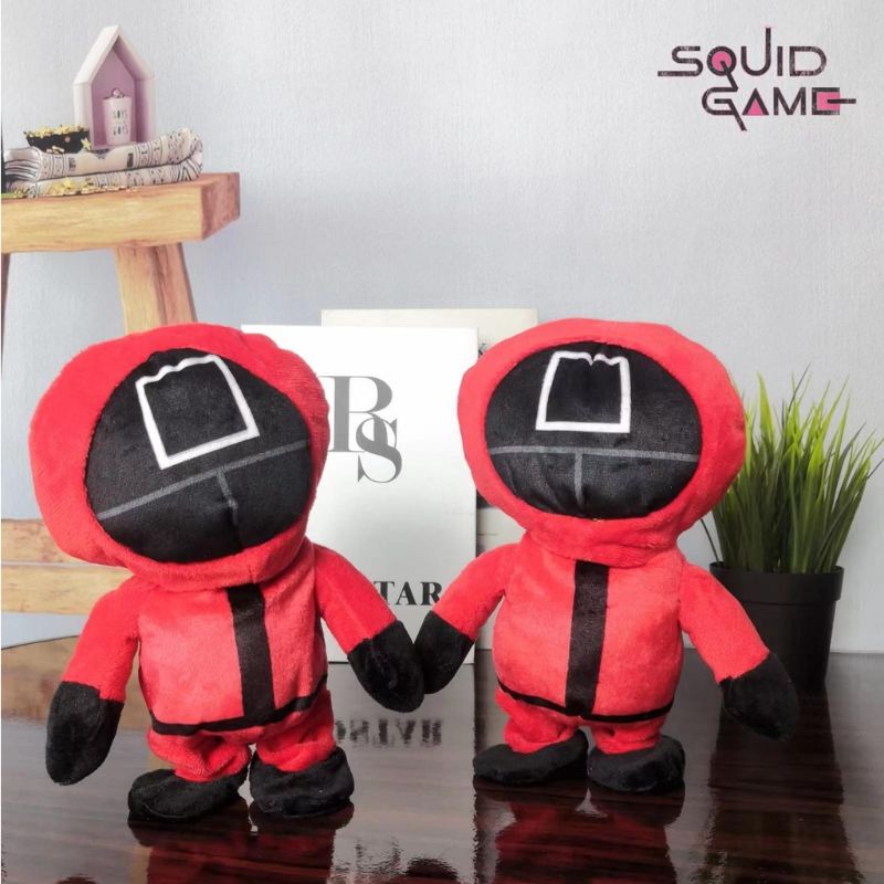 Squid Game Talking Walking Recorder Toy Squid Game Talking Boneka Viral Korea 3 Varian Support Baterai AAA