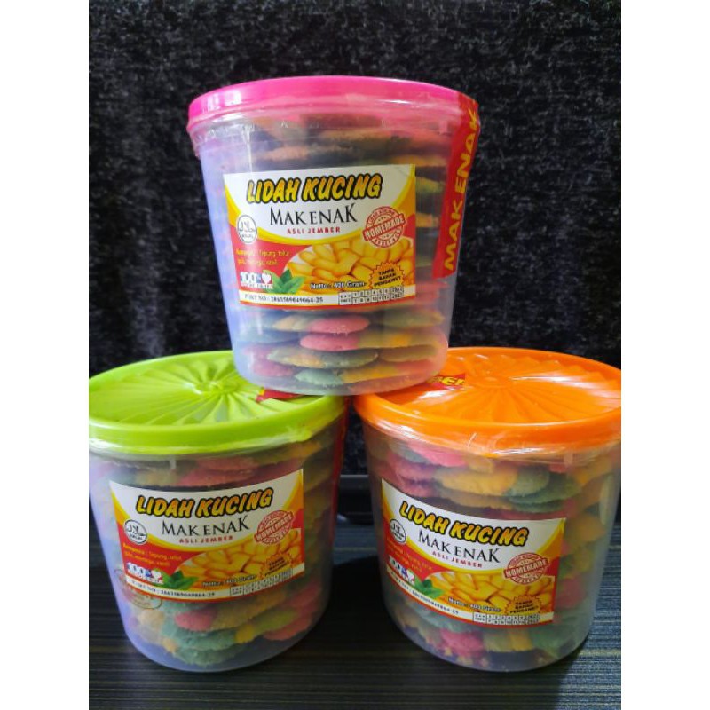 Lidah Kucing Mak Enak Asli Jember Rainbow