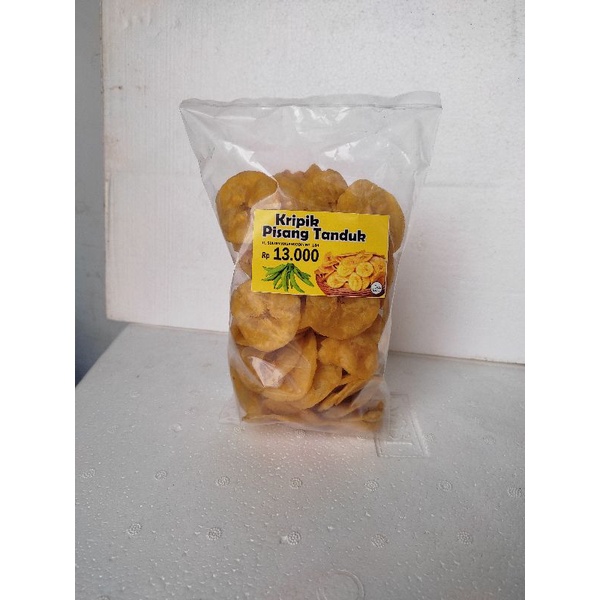 

Keripik Pisang Tanduk Renyah dan gurih 200gr produk mamuju