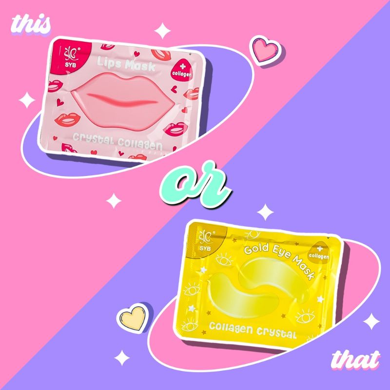 SYB CRYSTAL COLLAGEN LIP MASK & GOLD EYE MASK