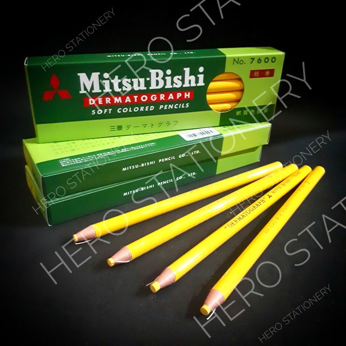 

Kusus Hari Ini Mitsubishi Pensil Kaca Pencil Glass Dermatograph Kuning Yellow Hemat