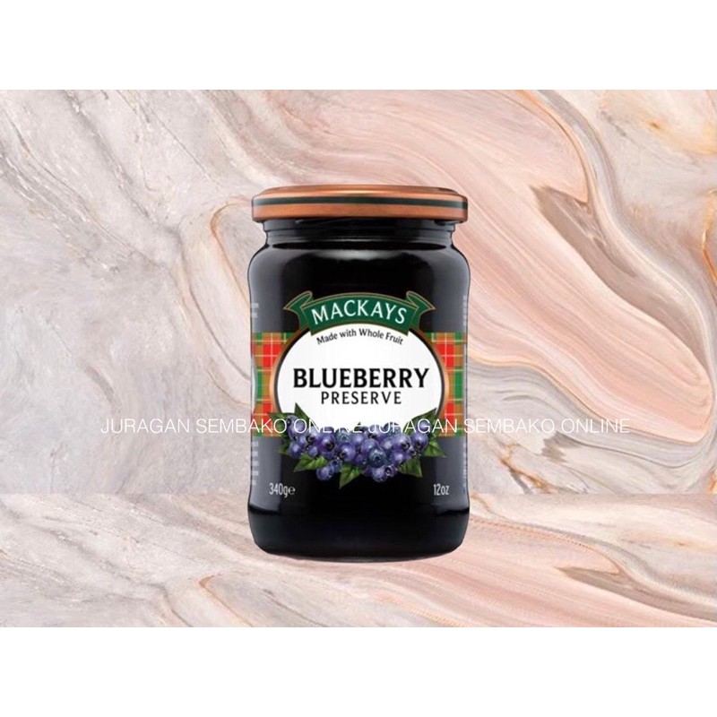 (JSO) Mackays Blueberry JAM 340gr / Selai Blueberry ORIGINAL