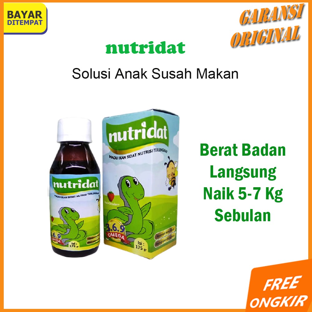 Nutridat Vitamin Penggemuk Badan Anak Penambah Nafsu Makan Anak Cerdas Shopee Indonesia