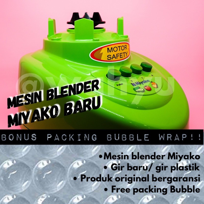 Mesin blender miyako 151 152 501 pf BONUS PACKING BUBBLE hanya mesin seperti di foto saja