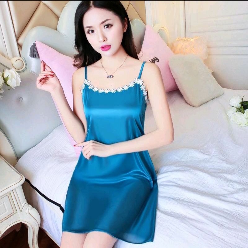 Baju Tidur Daster Lingerie Sexi Amora Satin Import