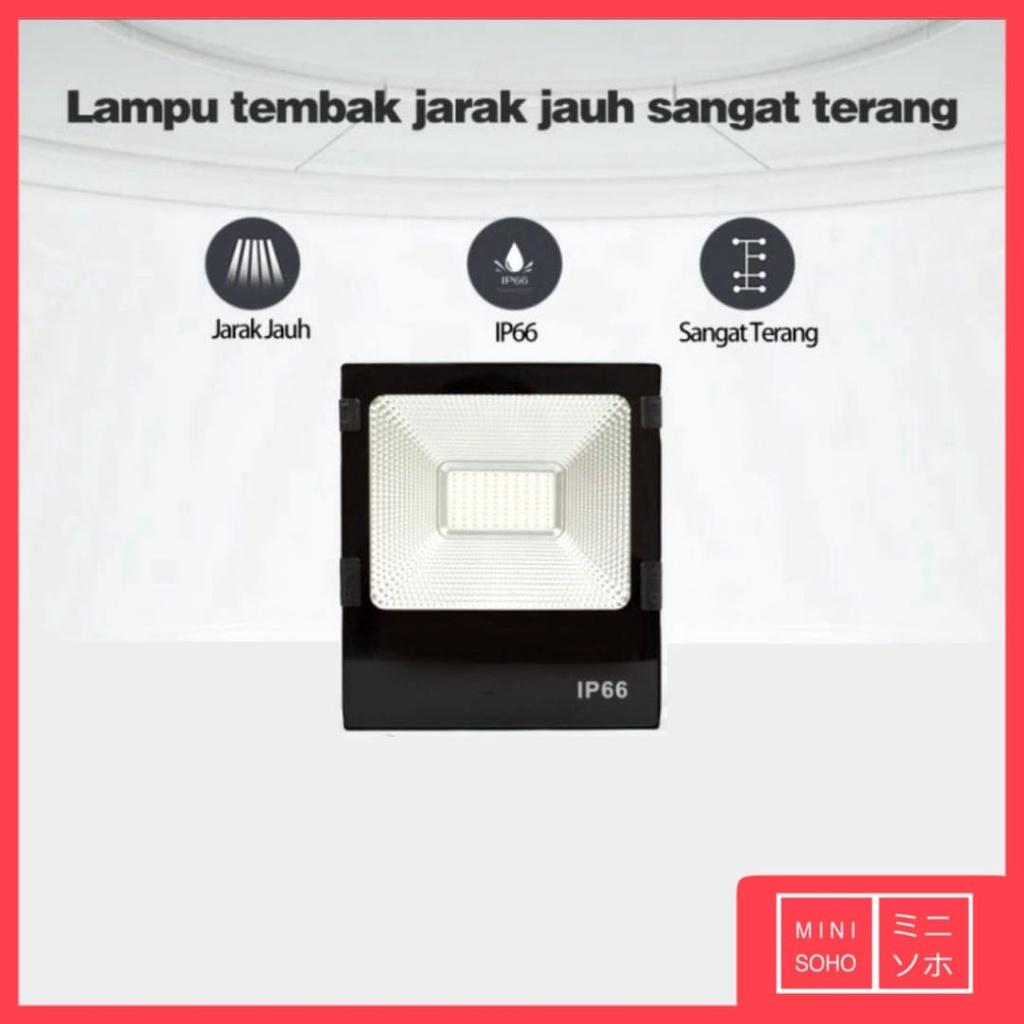 Lampu Sorot LED Pancaran 20W Watt IP66 LED Flood Light Outdoor Cahaya Putih Spotlight Light Lamp