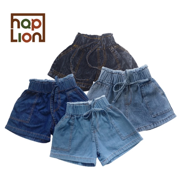 Hot pants Jeans Anak Perempuan Saku Celana Jeans Pendek 1-6 Tahun | Haplion Kidswear