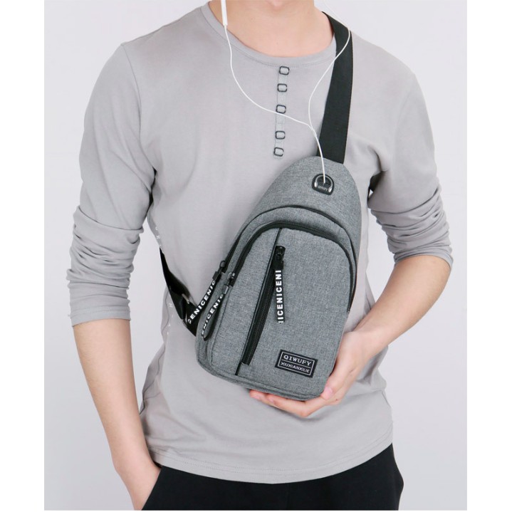#LC-Bag B299 Tas Pria Selempang Slingbag Kanvas Premium Import