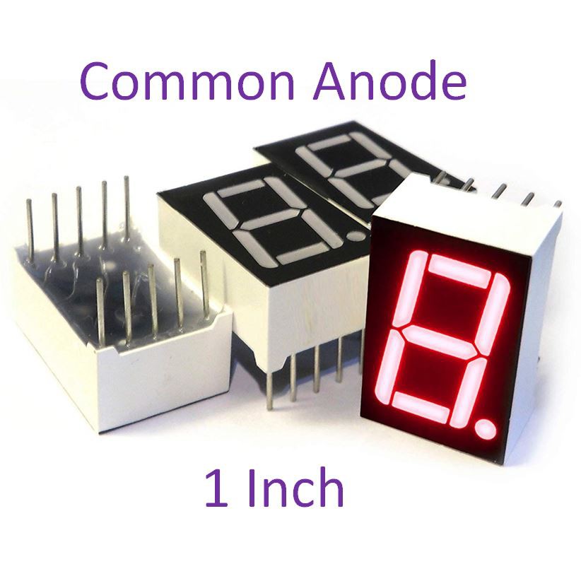 1 DIGIT 7 SEGMENT 1 INCH COMMON ANODE RED 1 BIT SEVEN SEGMENT 1" ANODA
