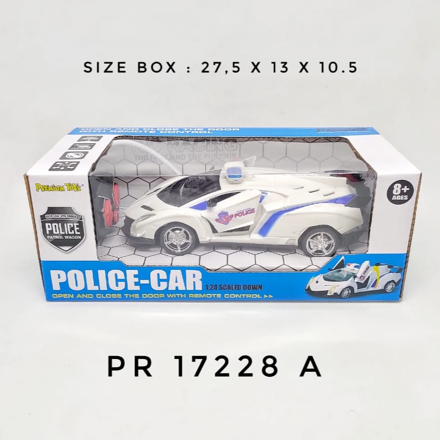 Mobil Remote Control Police Car Mainan RC Mobil Polisi Bisa Buka Pintu