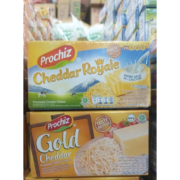 

prochiz gold 160gr & prochiz cheddar royale 160gr