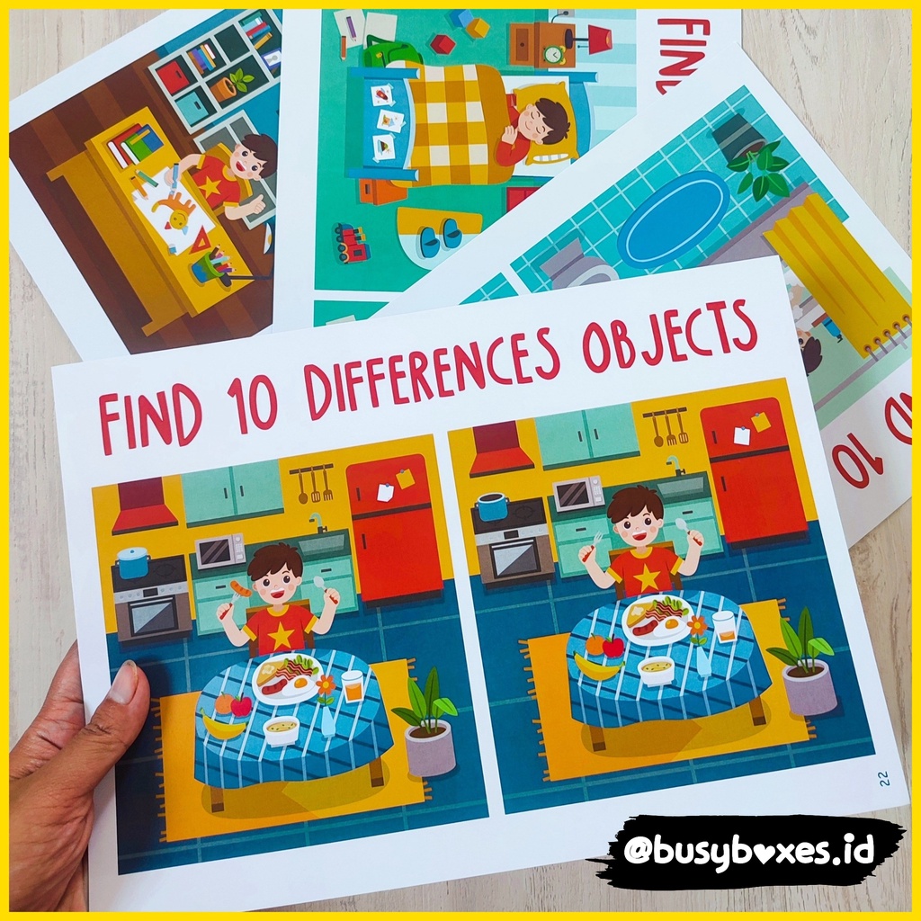 [busyboxes.id] Mainan Edukasi Wipe And Clean mencari obyek montessori i spy seri  aktivitas anak