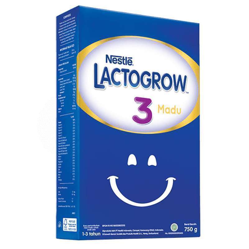 

Lactogrow 3 Rasa Madu Kemasan Box 750 Gram