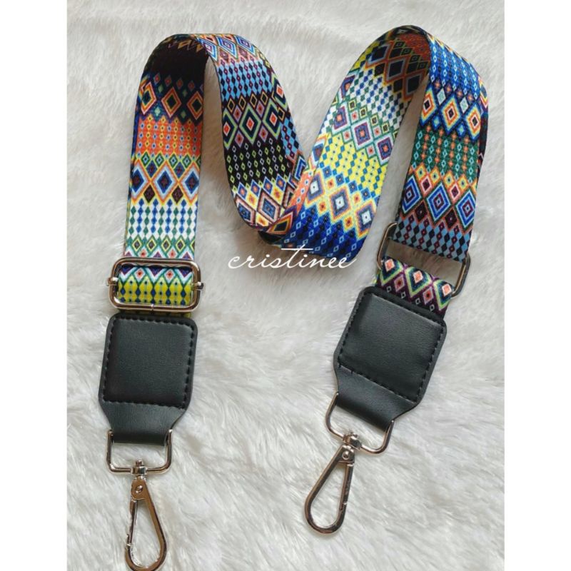 PROMO!!! Tali Sling/Longstrap motif lebar 4cm (satuan)