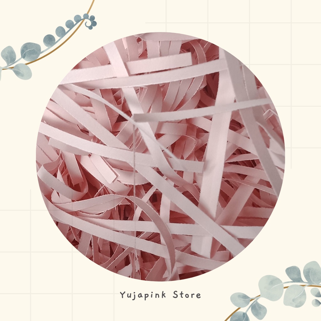 

kertas cacah hampers warna pink 50gram