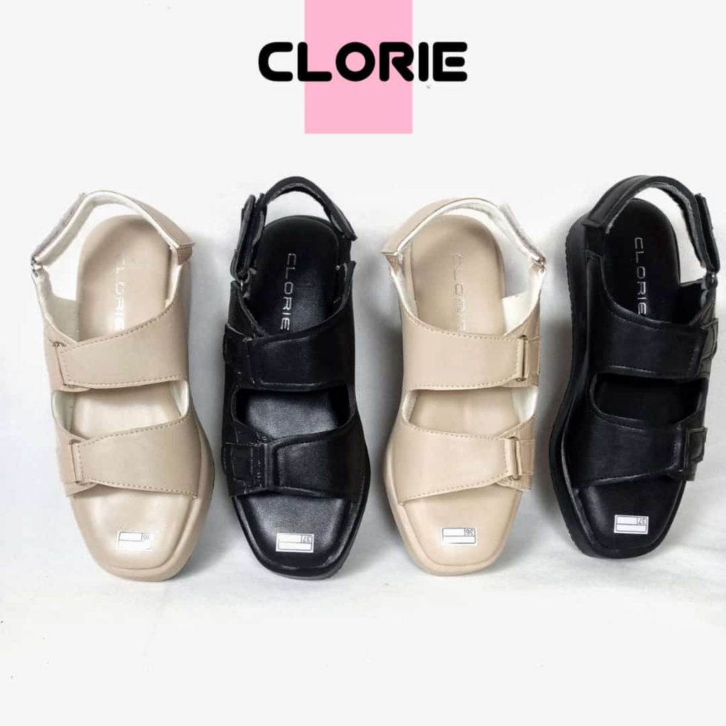 CLORIE Sandal Platform Wedges Wanita KETTY Korea