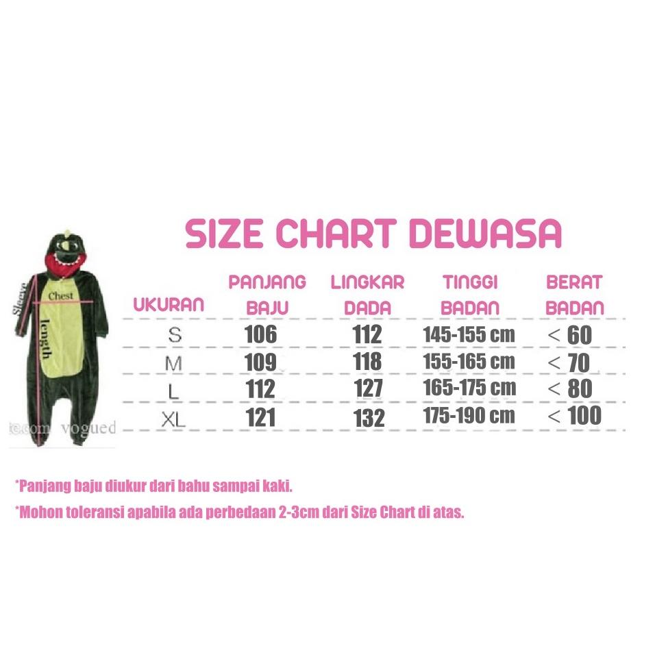 Baju Kostum Onesie Kigurumi Piyama Unicorn Dewasa