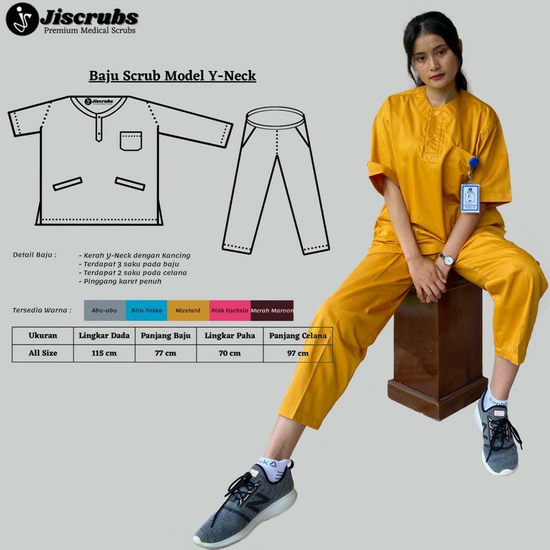 Baju Jaga Perawat Medical Scrubs Baju Stenen Medis Baju Oka Baju Dokter Baju Scrubs
