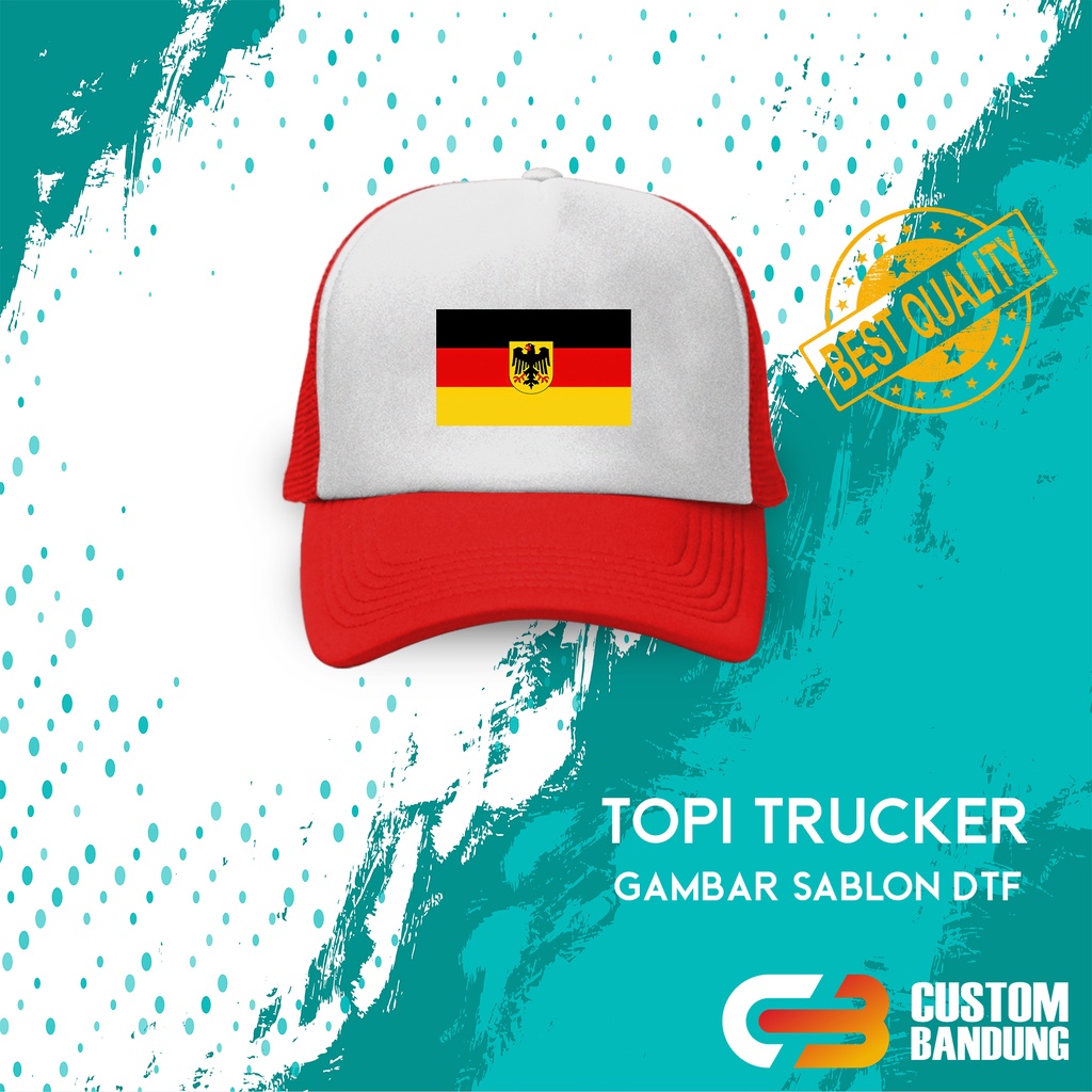 Topi Trucker GBR 2 Topi Jaring GBR Pria Wanita Bisa COD Original High Quality