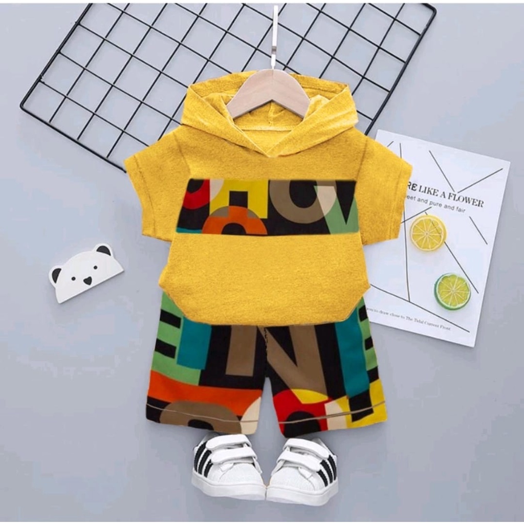 NEW SETELAN PAKAIAN TRENDY HOODIE BAYI ANAK MOTIF ABJAD USIA 6 BULAN-5 TAHUN BAHAN KATUN PREMIUM TERBARU TERLARIS BEST QUALITY/ SETELAN PAKAIAN TRENDY HOODIE BAYI ANAK LAKI-LAKI/ SETELAN PAKAIAN TRENDY HOODIE BAYI ANAK PEREMPUAN/ HOODIE ANAK ABJAD TERBARU