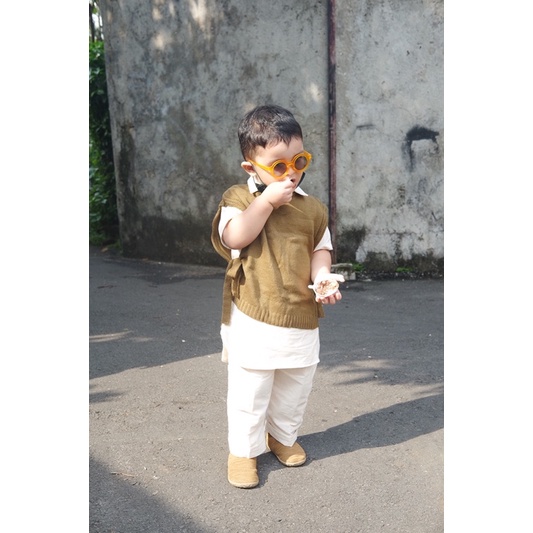 Linen Vest Tali Set by Cameelbaby (UNISEX)