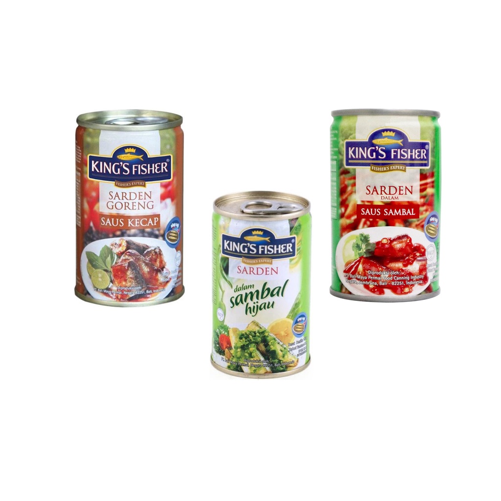 

King's Fisher Sardines 155gr/Makanan Instan/Makanan Jadi