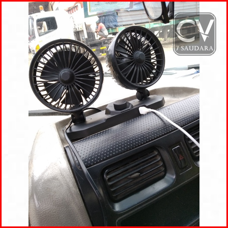 Kipas Angin Mobil T304 Car Cooling Double Fan T303 / Kipas Angin Mobil 24 Volt Blower 12V Murah COD