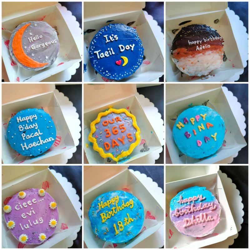 

Korean Cake / Lettering Cake / Lunch Box Cake / Bento Cake