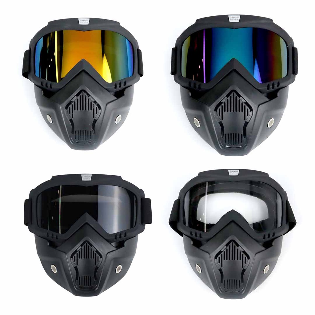 Kacamata Googles Mask Goggle Masker Helm Retro Kacamata Kaca Mata Google