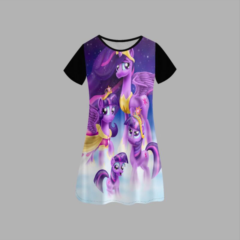 Baju Dress Daster Anak Animasi Kartun 3D Frozen Micket Mouse Princess Binatang Lucu Dll (Boleh Reque