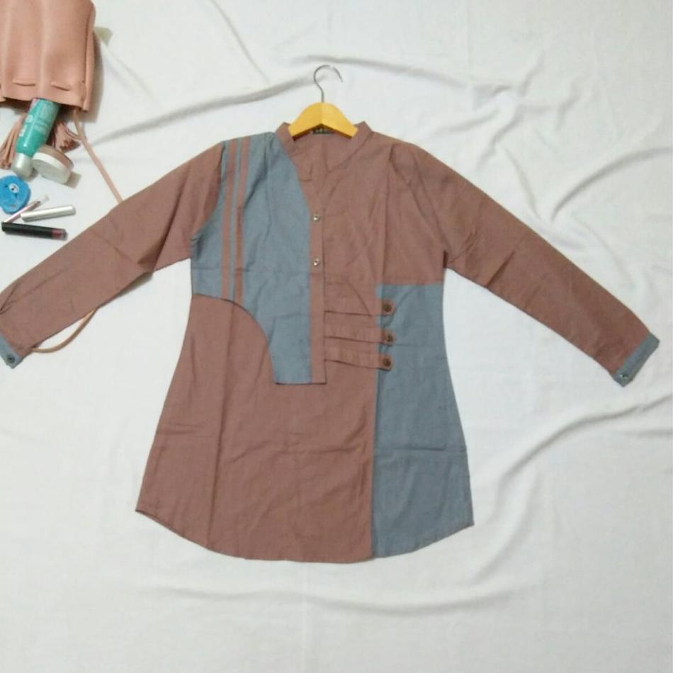 atasan santri putri. atasan santriwati. baju santri putri.  baju santriwati lengan panjang –MRK.10Jn