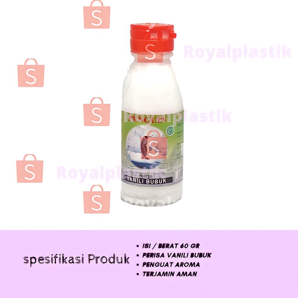 

Perisa Vanili Bubuk Vanili Powder Vanili Penguat Aroma Merk Penguin Bukan Koepoe Koepoe