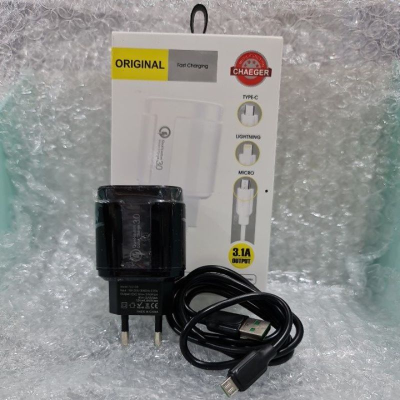 TC Charger original cas HP fast charging 3.1A Output type B Micro USB