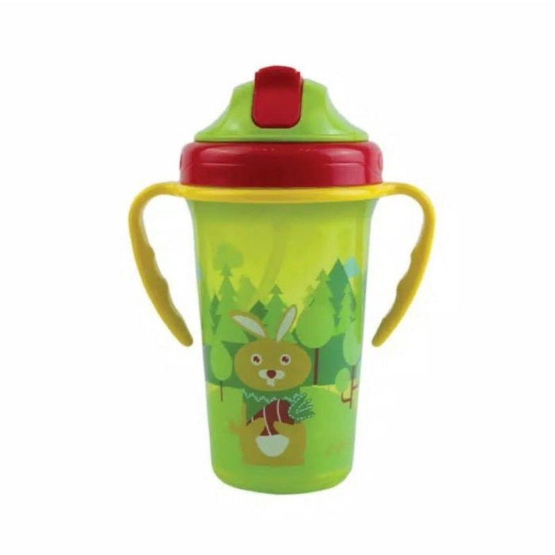 Baby Safe Training Cup With Straw 300 ml (JP020)/Botol Minum Anak